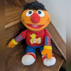 Sesame Street Ernie Plush Toy - Red and Orange